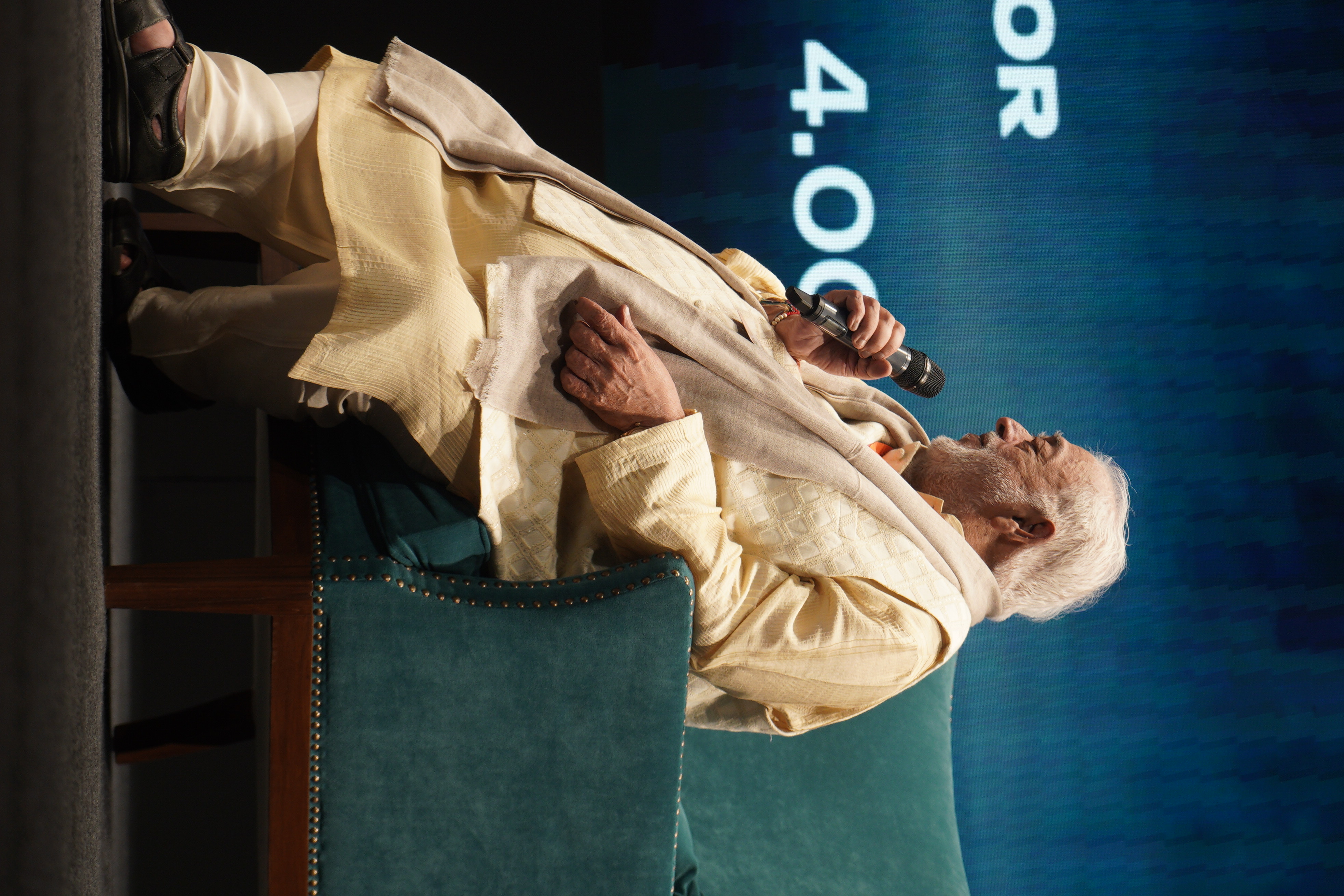 Film maker Rahul Rawail shares stage and moderates the session - Centenary Special Celebrating the Life and Works of Raj Kapoor - The Greatest Showman